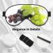 Shop Purple & Green Grapes Eye Mask - Soft Elastic Adjustable Sleep Mask for Men & Women | International Shipping - Buy Online on GoSupps.com
