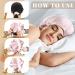 6-Piece Silk Bonnet & Scrunchies Set for Women and Girls - Silk Night Sleep Cap & Ponytail Holder for Hair Care and Makeup - Buy Online on GoSupps.com