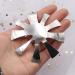 HEART SPEAKER Nail Cutter Plate Manicure Nail Art Making Acrylic Clipper Plate Module Nail Cutter Tool for Women Girls Silver - Buy Online on GoSupps.com
