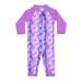 weVSwe Baby Toddler Boy Swimsuit UPF 50+ Sun Protection Rash Guard Swimwear with Crotch Zipper 0-3 Years 0-6 Months Purple Fish Scales