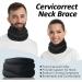 HiCWX Cervicorrect Neck Brace by Healthy Lab Co | Soft Cervical Collar for Snoring & Pressure Relief - Black - Buy Online on GoSupps.com