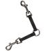 Guardian Gear Nylon 2-Way Coupler for Small Dogs with Nickel Plated Swivel Clip 4" (10.2cm) Black