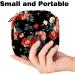 Portable Women's Binding-Up Bags | Menstrual Cup Bags & Tampon Holders for Teens | Stylish Black Flower Design - Buy Online on GoSupps.com
