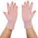 UV Shield Glove Breathable Fingerless Fiber Cotton Nail Lamp Gloves Anti UV Fingerless Gloves Protect Manicure Gloves Manicure Nail Art Dryer Tools(Light pink grey) - Buy Online on GoSupps.com