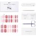 DANNI & TONI 28-Piece Semi Cured Gel Nail Polish Strips - Pink Sands Playful Design - Buy Online on GoSupps.com