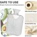 NAANLE Avocado Hot Water Bottle 2L Transparent Cover Large Bed Warmer for Pain Relief & Cold Therapy Ideal for Hand Warmers - Buy Online on GoSupps.com