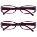 The reading glasses are underway black and purple diamont style readers value 2er-pack designer style women uvr2093p +3.00 black and purple diamond style +3.00 dioptria
