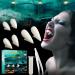 3 Pairs Vampire Fangs for Kids Adults Halloween Werewolf Makeup Accessories Vampire Costumes for Kids Women 3 Pairs Fangs with Glue