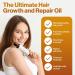Hair Oil for Dry Damaged Hair - Organic Rosemary Oil for Hair Growth with Castor Oil Jojoba Oil Argan Oil - Scalp Treatment with Biotin Almond Oil & Coconut Oil Hair Serum for Frizzy Hair - Buy Online on GoSupps.com