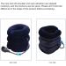 Salutuya Neck Traction Device & Collar Support - Inflatable Adjustable Semi-Velvet Stretcher for Neck Pain Relief (Navy) - International Shipping Available - Buy Online on GoSupps.com