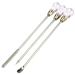 Beaute Galleria 3 Pieces Nail Art Stirring Rod DIY Tools Spoon Spatula Needle Stick for Powder Liquid Glue Rhinestone Acrylic UV Gel Mixing Manicure Accessories