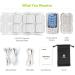 AUVON Dual Channel TENS EMS Unit 24 Modes Muscle Stimulator for Pain Relief  Rechargeable TENS Machine Massager with 12 Pads  ABS Pads Holder  USB Cable and Dust-Proof Storage Bag A Sliver - Buy Online on GoSupps.com