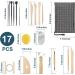 18pcs Pottery Tool Kit for Polymer Clay Sculpting and Ceramics Trimming - Wooden Handle Sculpting Tools with Embossing Patterns - Buy Online on GoSupps.com