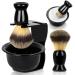 Lucomb Razor brush set 3 in1 shaving set with shaving brush shaving shell shaving bowl and shaving stand from ABS with razor slit Father's Day men shaving gift set for wet shaving experience