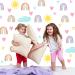 72 PCS Small Watercolor Rainbow Wall Decor Stickers for Nursery - Classic Style - Buy Online on GoSupps.com