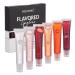 VolksRose 6pcs Lip Gloss Oil Set Flavored Lip Gloss Hydrating Lip Glow Oil Fruit Lipgloss Lipoil Set for Teens Girls Women Tinted Lip Gloss Packs Lip Glow Lip Balm for Dry Lips Nourishing 101-6pcs