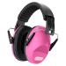 Dr.meter Ear Defenders Children Children Ear Defenders SNR 27dB Protective Earmuffs with Noise Blocking Children Ear muffs for Sleeping Studying Adjustable Head Band Rose Red