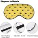 Yellow Bees Sleep Mask Eye Cover - Adjustable Strap, Blocks Light for Night Travel - Men Women - Buy Online on GoSupps.com