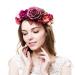 Flower crown bridal head jewelry natural wedding hair wreath rustic bridal party hair Greek bridal crown halo headdress for women ever fairy flower crown - a