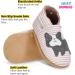 Leather Baby Shoes with Soft Sole | Bridget Bulldog Design | 0-6 Months | Boy & Girl Toddler Walking Shoes - Buy Online on GoSupps.com