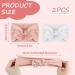 2 PCS Baby Headbands for Newborn Girl Toddler with Adorable Bows - Soft Hairbands for Daily Wear & Special Occasions (Pink/White) - Buy Online on GoSupps.com