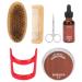 Beard Care Set For Men Professional Beard Grooming Kit Styling Beard Comb Scissor Brush Moisturizing Beard Oil Cream Set