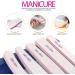 FANDAMEI Nail Files 100/180 - 10 Pcs Set for Natural and Acrylic Nails - Professional Manicure & Pedicure Kit - 10 Count - Buy Online on GoSupps.com