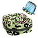Green Pink Leopard Print Sanitary Napkin Storage Bag Portable Period Kit Bag Pad Pouches for Period Menstrual Cup Bag with Zipper Sanitary Pad Pouch for Women Teen Girls Ladies Color 7