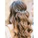 Unsutuo Crystal Bridal Headband - Silver Rhinestone Hair Vine with Pearls for Women and Girls - Buy Online on GoSupps.com