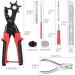CAMWAY Leather Hole Punch Plier Kit + 240 Double Cap Rivets Set | Crafting Tool for Dog Collars, Shoes, Fabric, DIY Projects - Buy Online on GoSupps.com