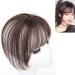 Bangs Hair Clip Lifelike Hair Extensions Wispy Bangs Clip Dark Brown Fake Air Bangs Fringe Refine Facial Contour 3D Real Human Hair Bangs for Daily Wear - Buy Online on GoSupps.com