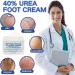 Urea Foot Cream 40 Percent - Urea Cream Plus 2% Salicylic Acid - Cracked Heel Repair Cream - Urea Cream for Feet with Coconut Oil Tea Tree and Aloe Vera - Callus Remover and Soften - Buy Online on GoSupps.com