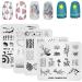 KADS 20pcs Nail Stamp Plates Set - Nail Art Stamping Plates with Leaves, Flowers, and Animals Designs - Buy Online on GoSupps.com