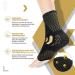 Lusenone Copper Ankle Brace Support (Pair) - Best Compression Sleeve for Plantar Fasciitis, Sprained Ankle, Achilles Tendon - Pain Relief & Recovery - Sports, Men & Women, Large Black - Buy Online on GoSupps.com