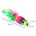 Chiwava 24PCS 5 Rattle Cat Toys with Feather Rainbow Rope - Interactive Mouse Kitten Toy - Buy Online on GoSupps.com