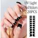 Nail Adhesive Wrap - Semi Cured Gel Nails Strips (Black French Style) - Buy Online on GoSupps.com