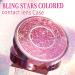 Ofone Bling Stars Colored Contact Lens Case - Cute Travel Set with Tweezers & Mirror for Women & Girls (Pink) - Buy Online on GoSupps.com