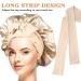 Satin Silk Bonnet Sleep Cap for Curly Hair | Double Layer Hair Bonnet with Stretchy Tie Band | Gold Large for Women - Buy Online on GoSupps.com