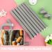 Elcoho 40-Piece Flexible Curling Rods Set for Short, Medium, and Long Hair - No Heat Hair Rollers with 2 Comb, Satin Bonnet, and Cosmetic Bag - 9.45 x 0.71 Inch Gray - Buy Online on GoSupps.com