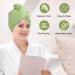 2 Pcs Microfiber Hair Towel Wrap - Quick Dry for All Hair Types | Perfect for Women Men & Kids - Green Color - Buy Online on GoSupps.com