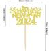 Ercadio 24 Pack Happy New Year 2024 Cupcake Toppers Gold Glitter Happy 2024 New Year Cupcake Picks Cheer to 2024 Cupcake Toppers Champagne Celebration Cake Picks for New Year Party Decor Supplies D-gold 2024 - Buy Online on GoSupps.com