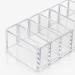 Kurtzy Transparent Acrylic Eyeshadow Makeup Organizer - 8 Compartment Compact Storage for Eyeshadow Rouge & Bronzer | L21.5 x W8.5 cm - International Shipping - Buy Online on GoSupps.com