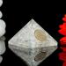 Clear Quartz Crystal Orgonite Pyramid - Energy Cleansing & Good Luck Decor 2 Handmade Natural Stone Sculpture - Buy Online on GoSupps.com