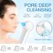 Rechargeable Blackhead Remover Vacuum & Facial Cleansing Brush - LCD Screen, Waterproof, Exfoliating & Massaging - Gradient Blue - Buy Online on GoSupps.com