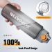 Hasagei 1L BPA-Free Sports Water Bottle - Leak-Proof Locking Lid Ideal for Gym School Cycling Outdoor Activities | Gray - Buy Online on GoSupps.com