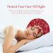 Satin Bonnet 4 Pack for Black Women - Silk Sleep Caps for Curly Hair - Wide Soft Band - Hair Bonnet for Sleeping - Set of 4 - Buy Online on GoSupps.com