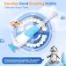 SEAGO Toddler Electric Toothbrush - Smart Timer & Suction Base for Ages 0-3 4 Replacement Brushheads (Blue-C) - International Shipping Available - Buy Online on GoSupps.com