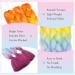 Tess Braids Extensions - Jumbo Kanekalon 60 cm Ombre Hair Braids (5 Pack) - Blue Orange Red - Perfect for Box Braids & Hair Extensions - Buy Online on GoSupps.com
