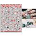 Christmas Nail Stickers - 10 Sheets Cartoon Art Decals for Kids | Self-Adhesive Nail Decoration Supplies - Buy Online on GoSupps.com