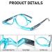 MMOWW Makeup Reading Glasses with Flip-Down Single Lens Rotating Design - Blue 2.0 - Buy Online on GoSupps.com